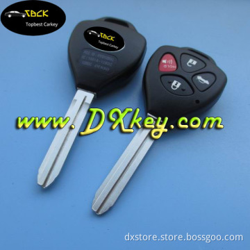 Hot sale 3+1 buttons remote key blank key for toyota camry smart key toyota